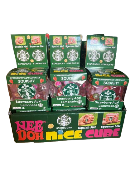 Starbucks-Inspired Squish Cube Toy