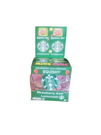 Starbucks-Inspired Squish Cube Toy